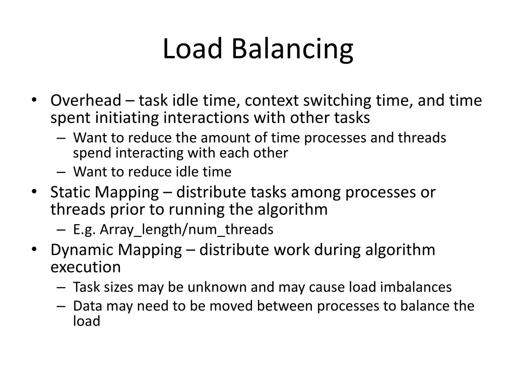 load balancing