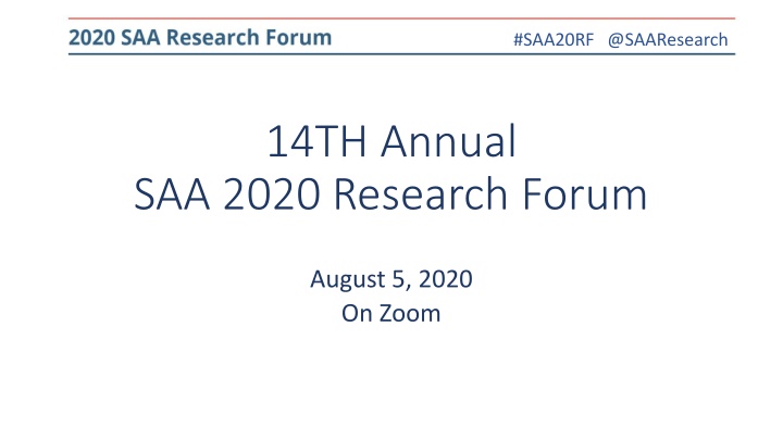 saa20rf @saaresearch