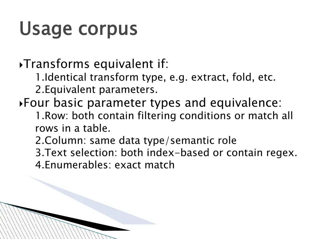 usage corpus 1