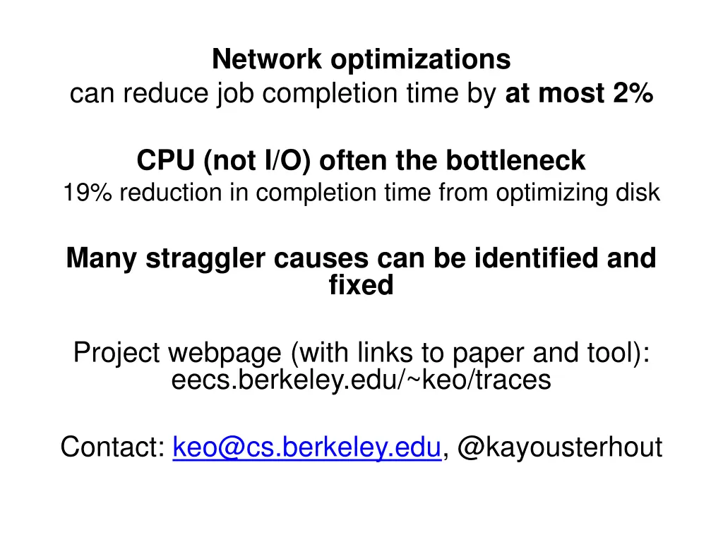 network optimizations can reduce job completion 1