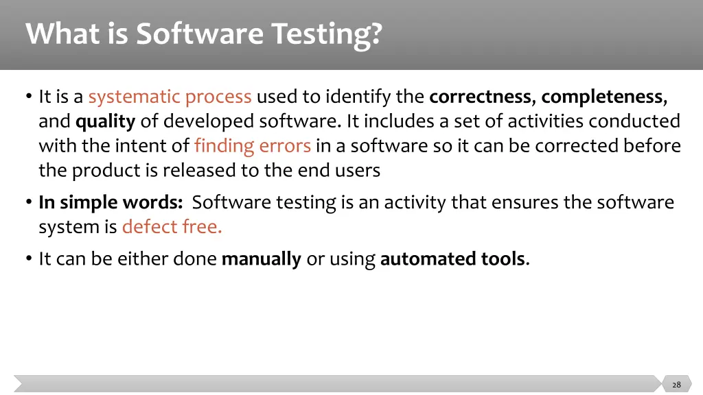 what is software testing