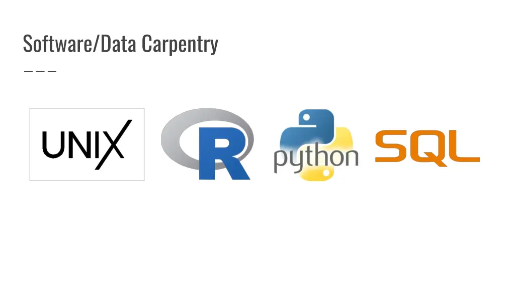 software data carpentry