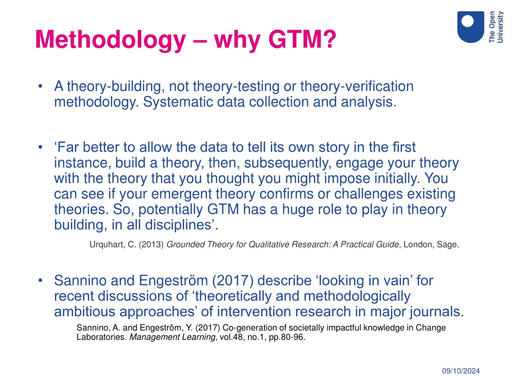 methodology why gtm