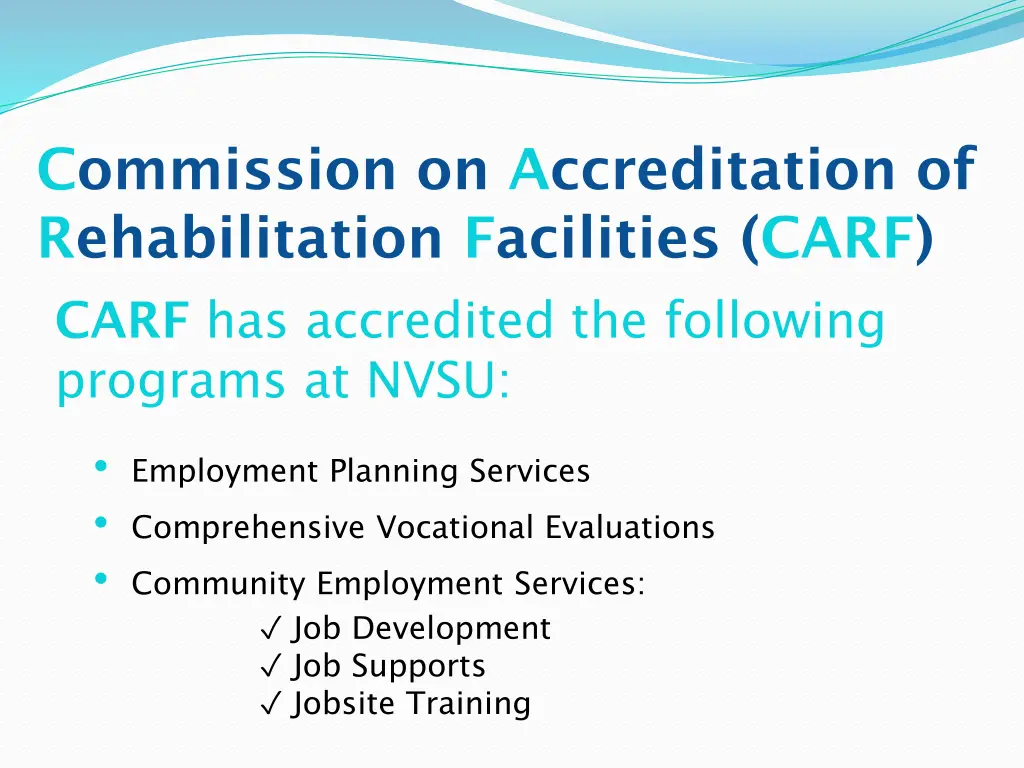 commission on accreditation of rehabilitation