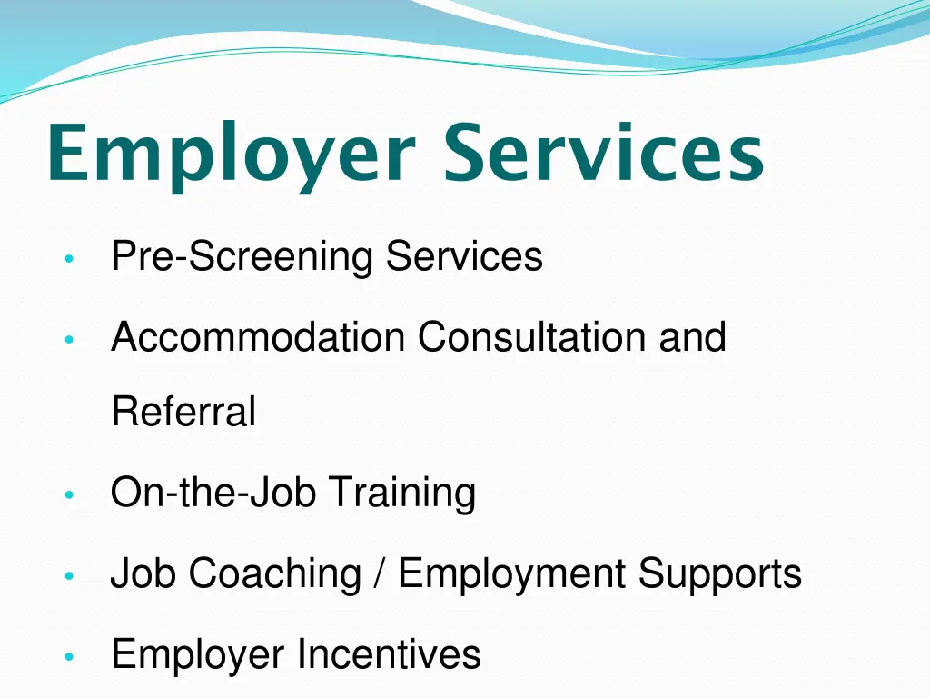 employer services