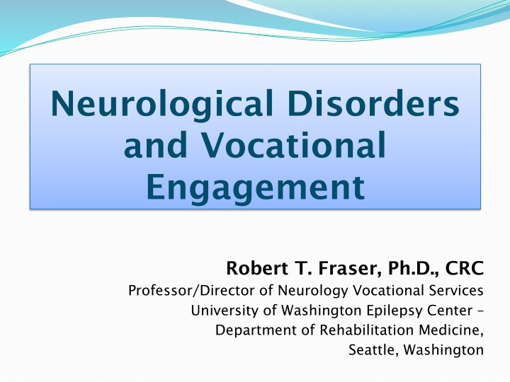 neurological disorders and vocational engagement