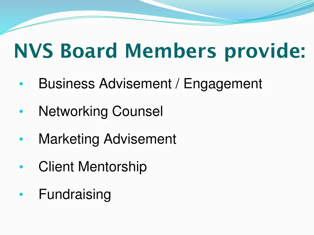 nvs board members provide