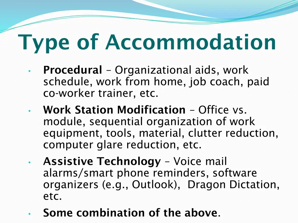 type of accommodation