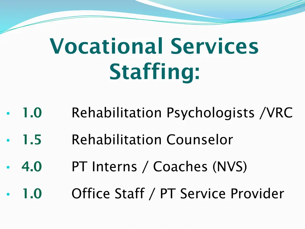 vocational services staffing