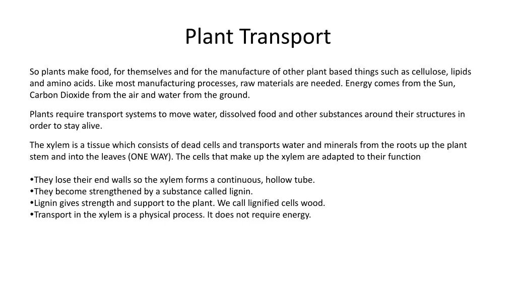 plant transport 2