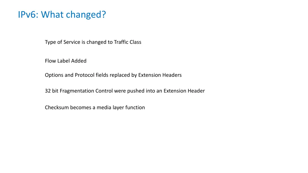 ipv6 what changed 1