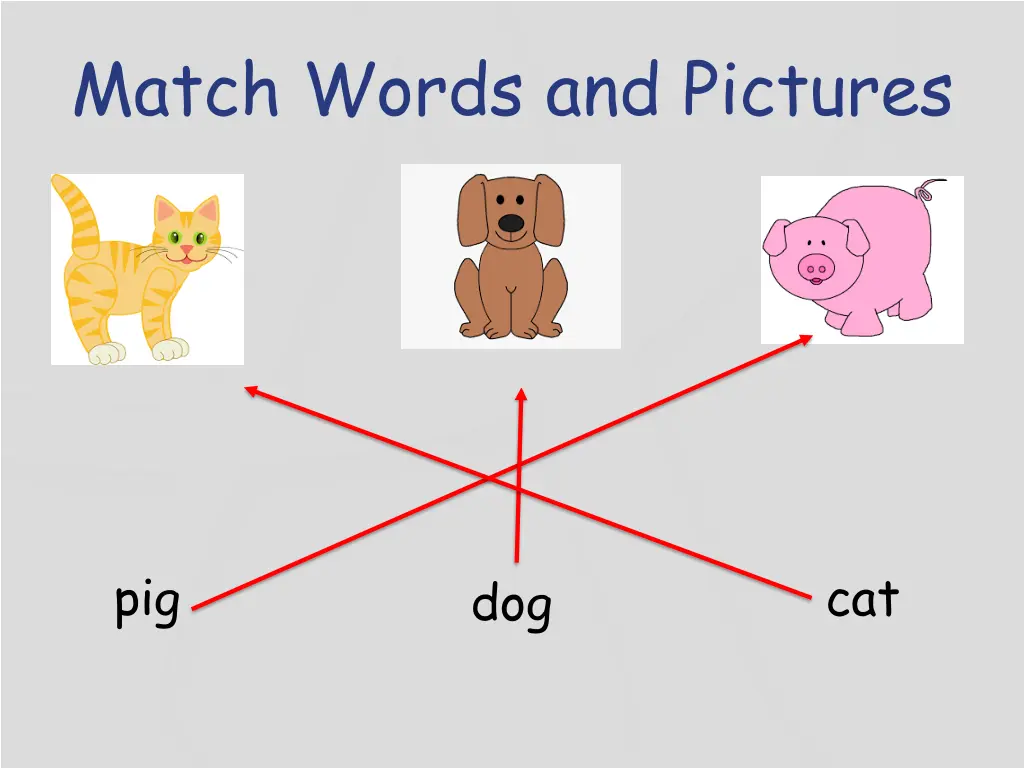 match words and pictures