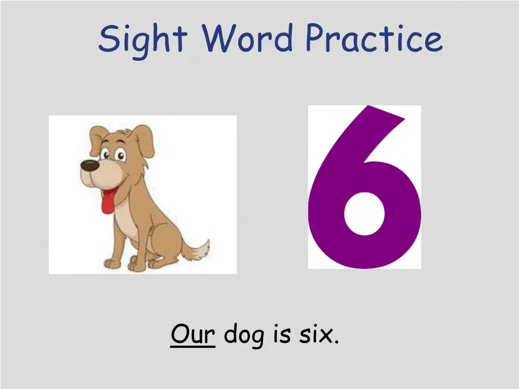 sight word practice