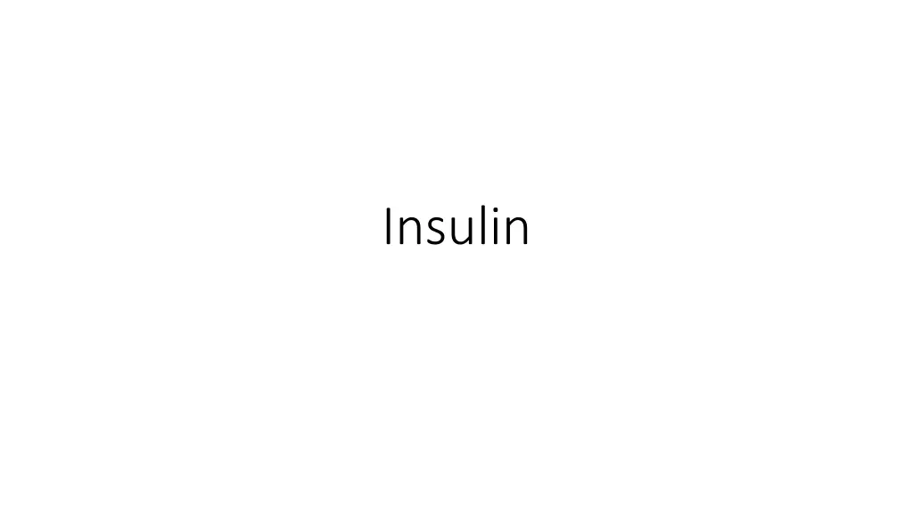 insulin