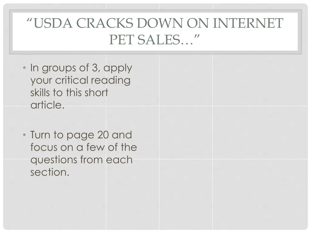 usda cracks down on internet pet sales