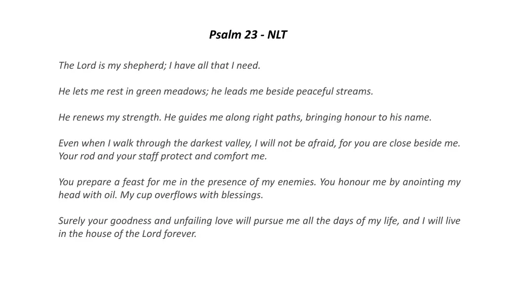 psalm 23 nlt