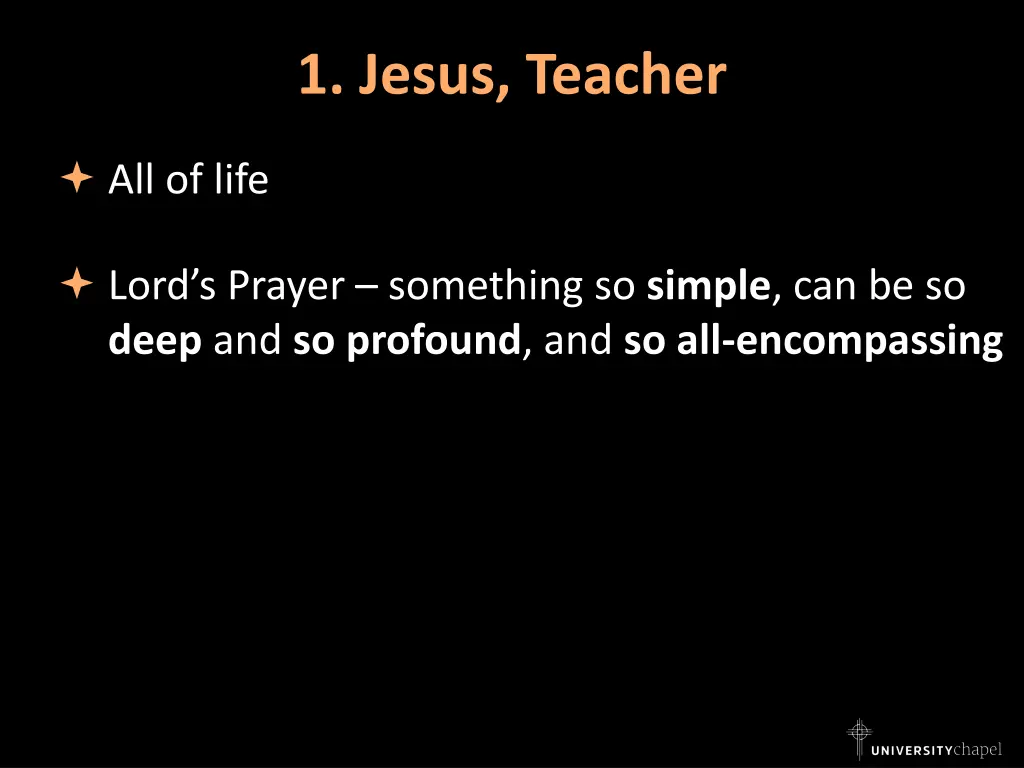 1 jesus teacher 2