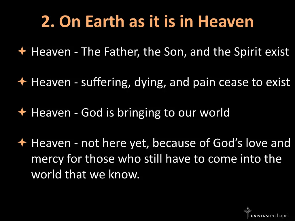 2 on earth as it is in heaven 5