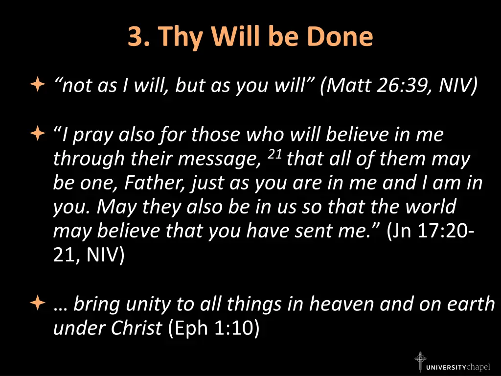 3 thy will be done 1