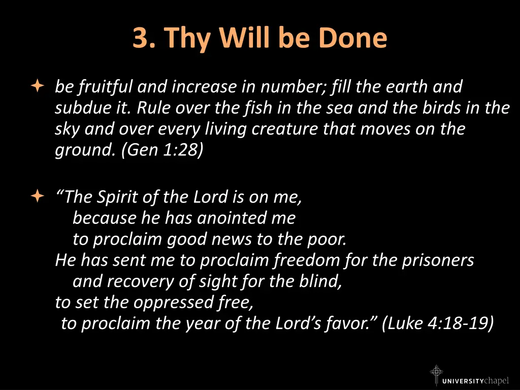 3 thy will be done