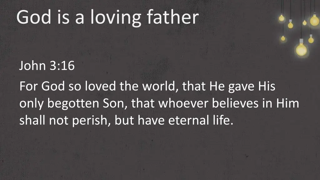 god is a loving father 3