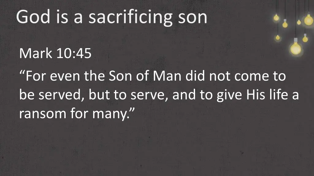 god is a sacrificing son 2