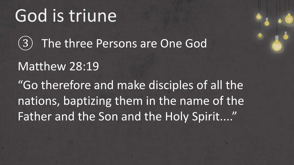 god is triune 6