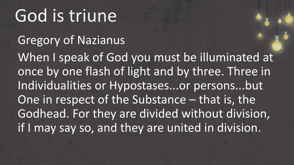 god is triune 7