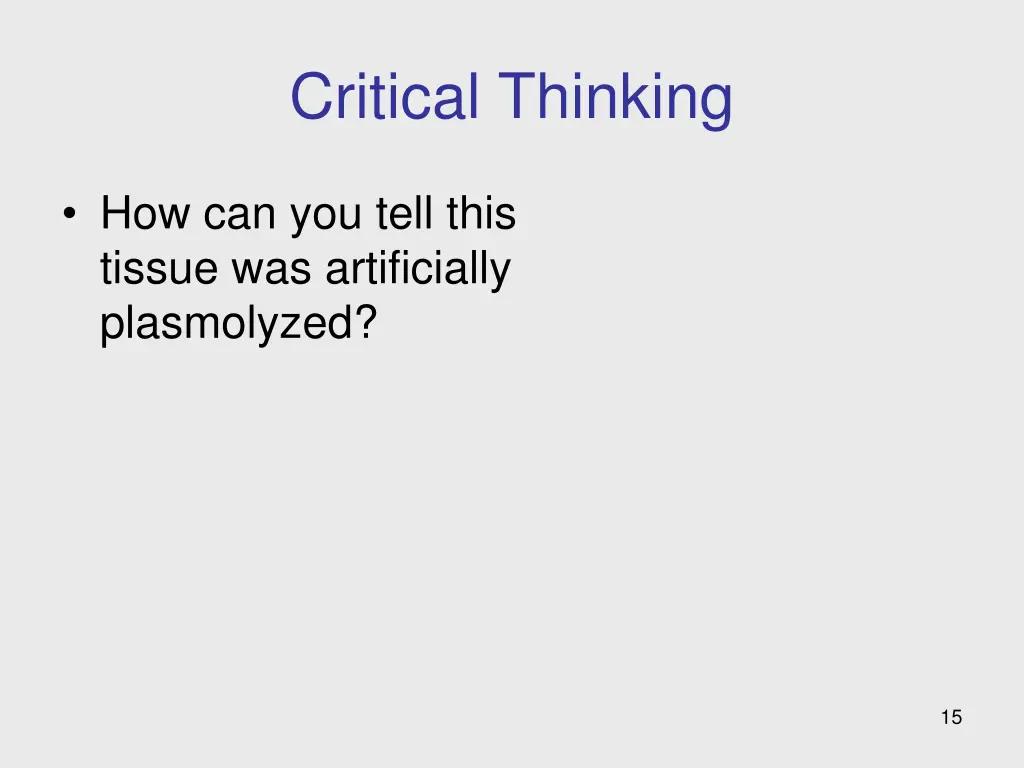 critical thinking