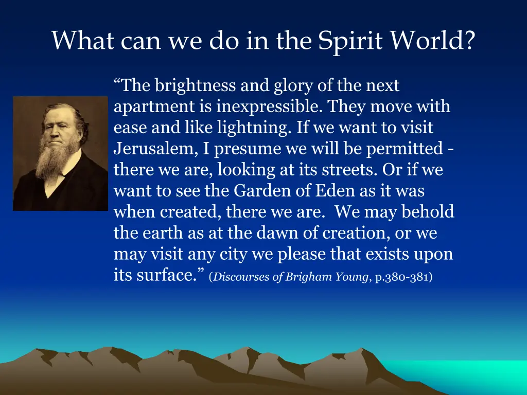 what can we do in the spirit world 1