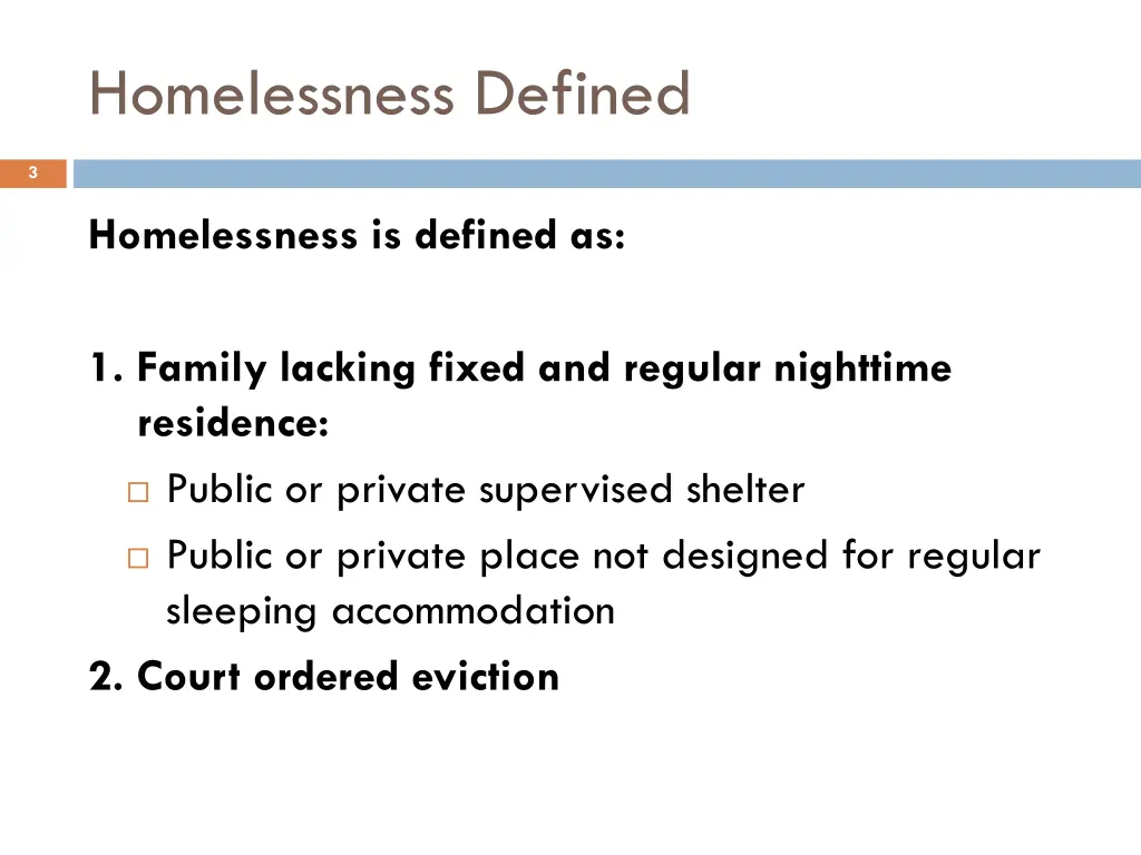 homelessness defined