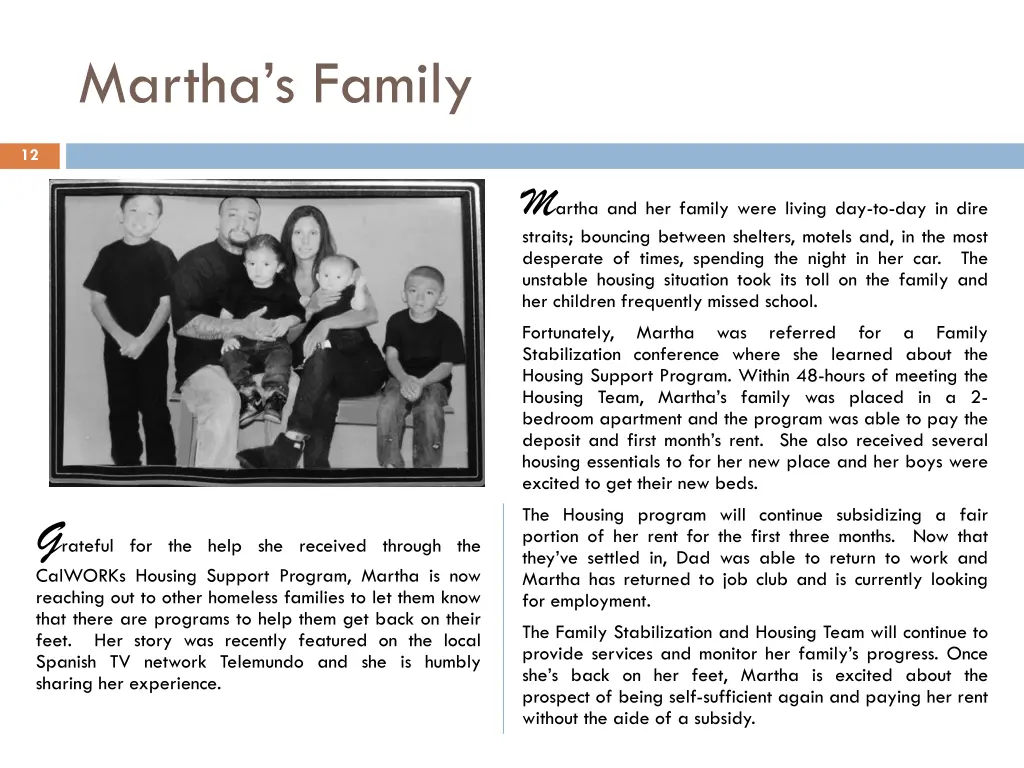 martha s family