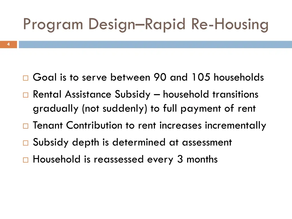 program design rapid re housing