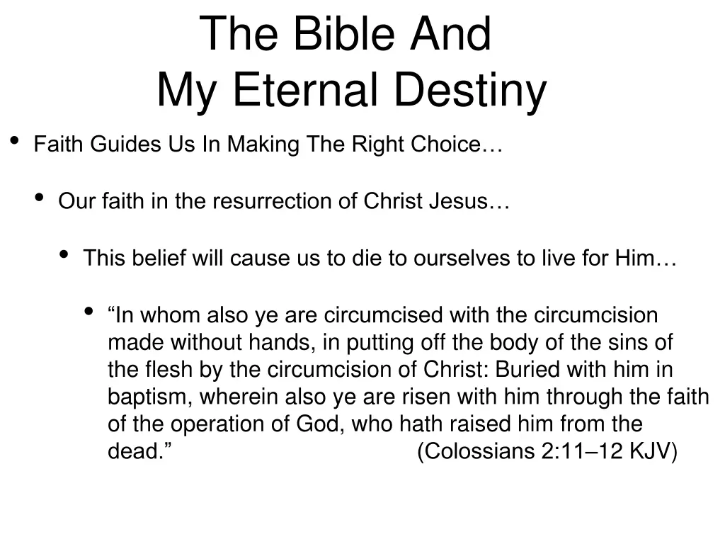 the bible and my eternal destiny faith guides 3