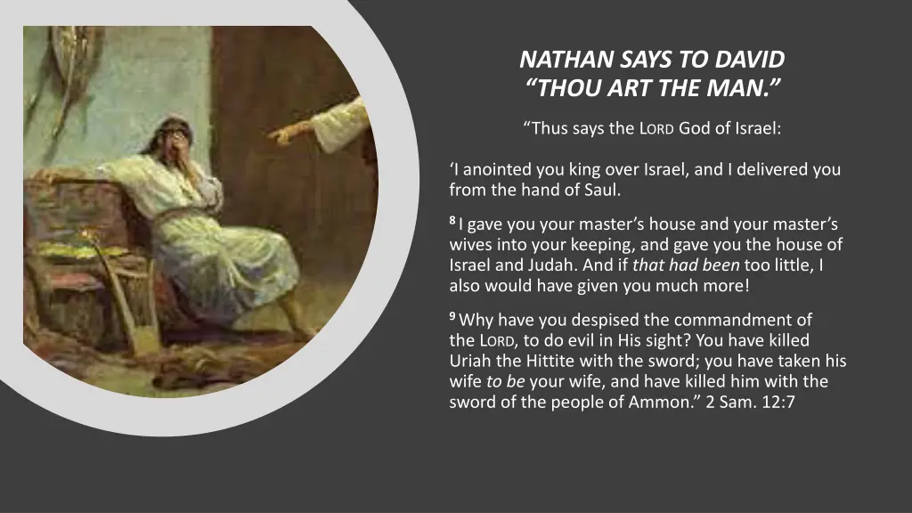 nathan says to david thou art the man