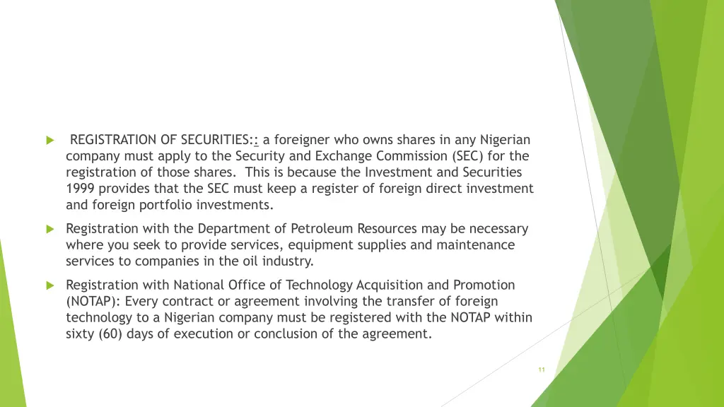 registration of securities a foreigner who owns