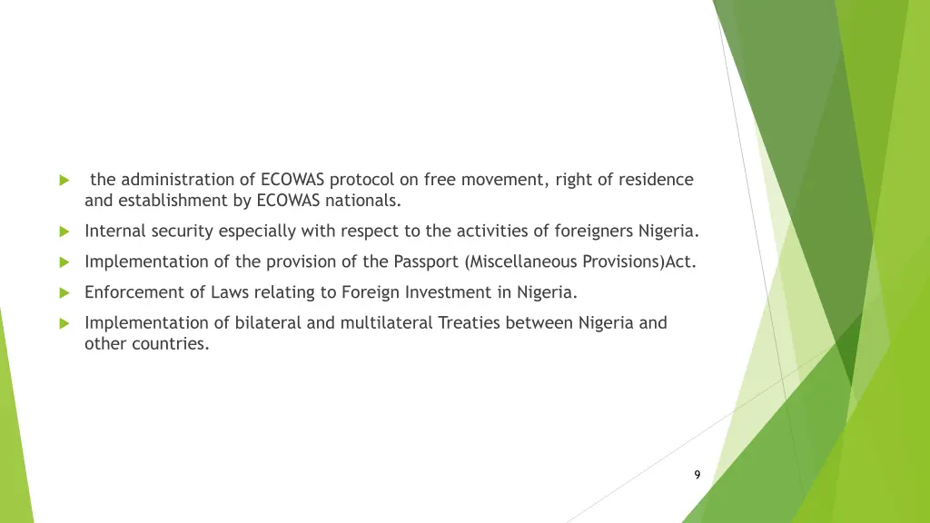 the administration of ecowas protocol on free