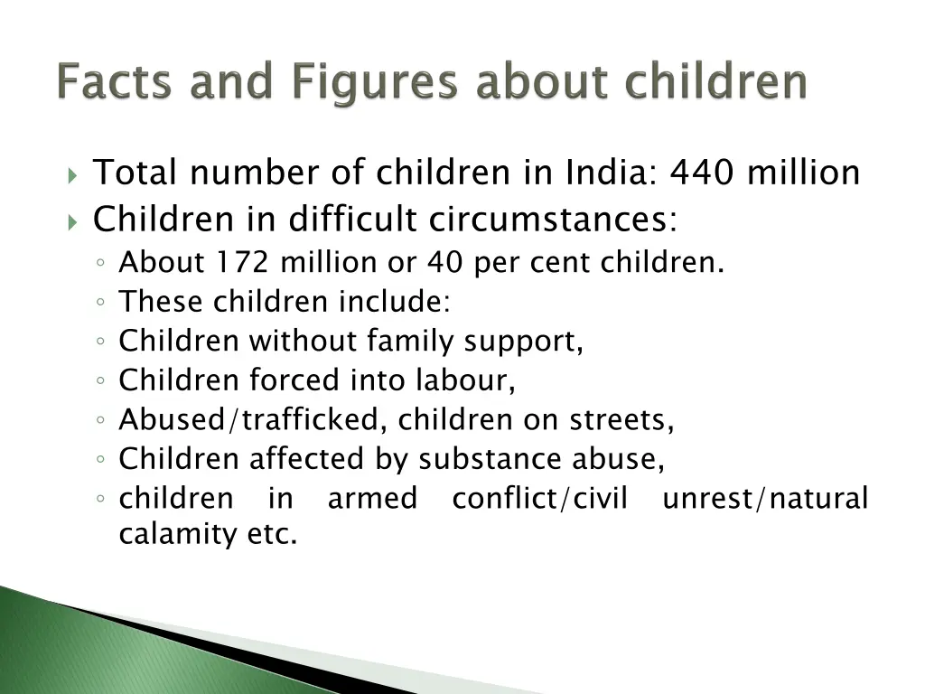 total number of children in india 440 million