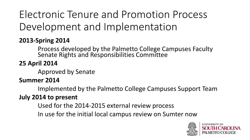 electronic tenure and promotion process