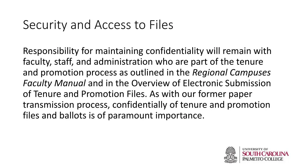 security and access to files