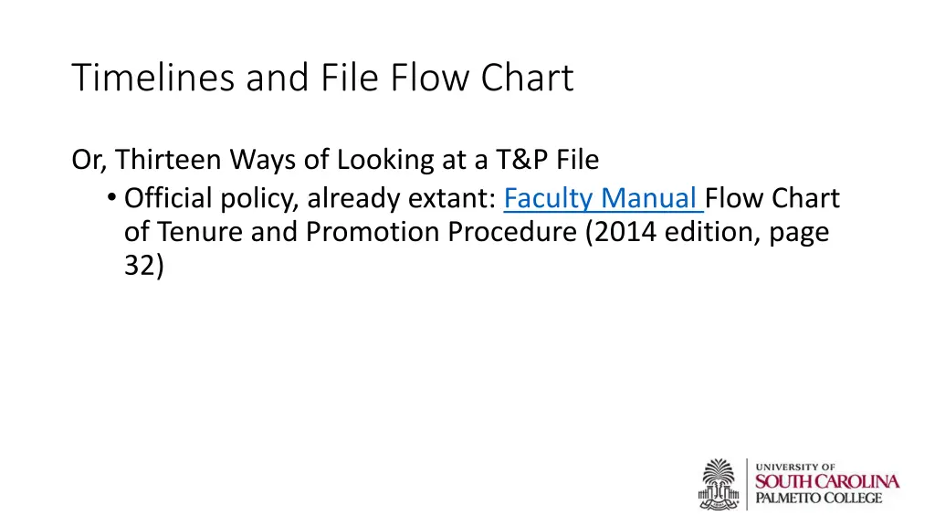 timelines and file flow chart