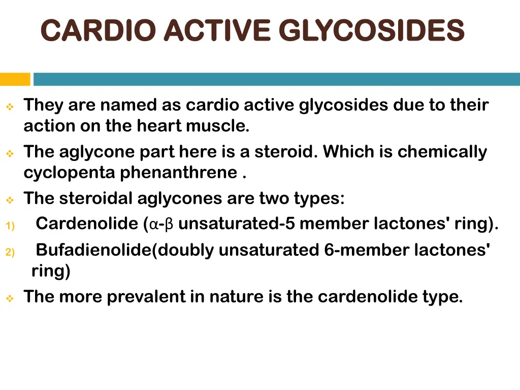 cardio active glycosides cardio active glycosides