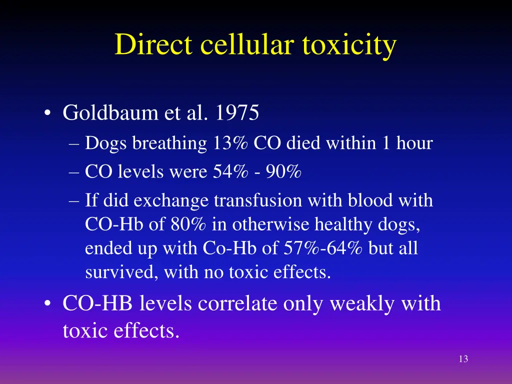 direct cellular toxicity