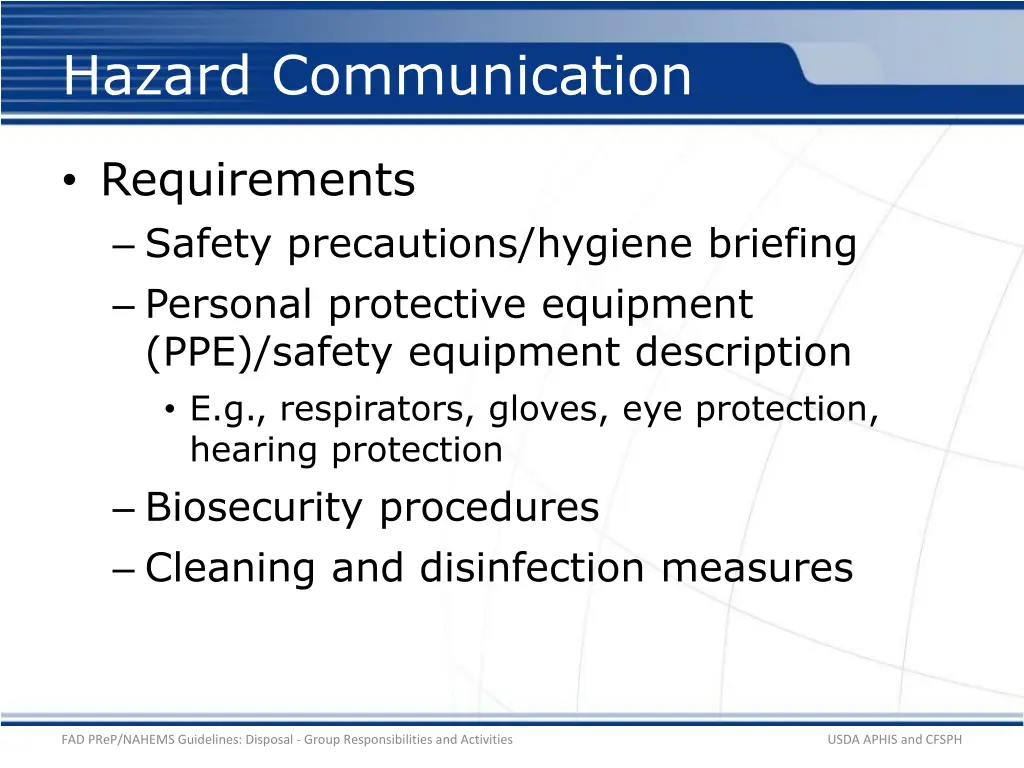 hazard communication