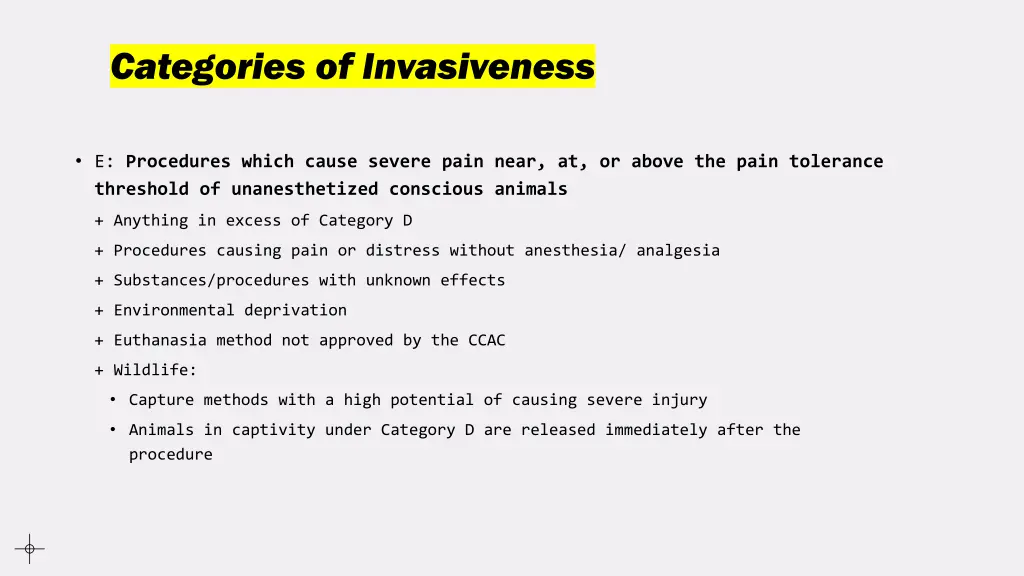 categories of invasiveness 3