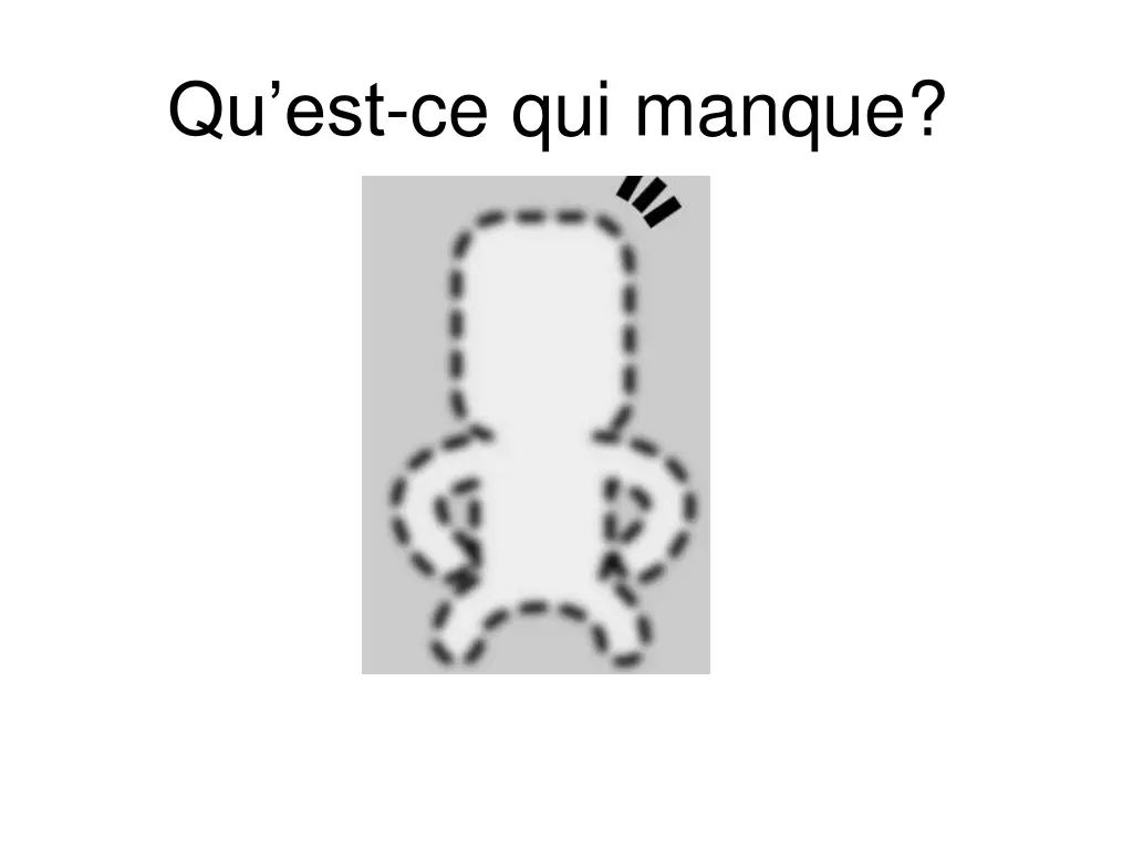 qu est ce qui manque