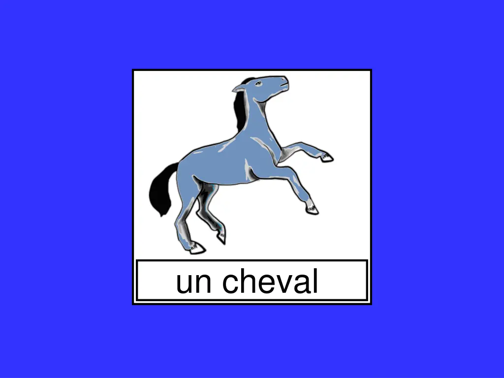 un cheval