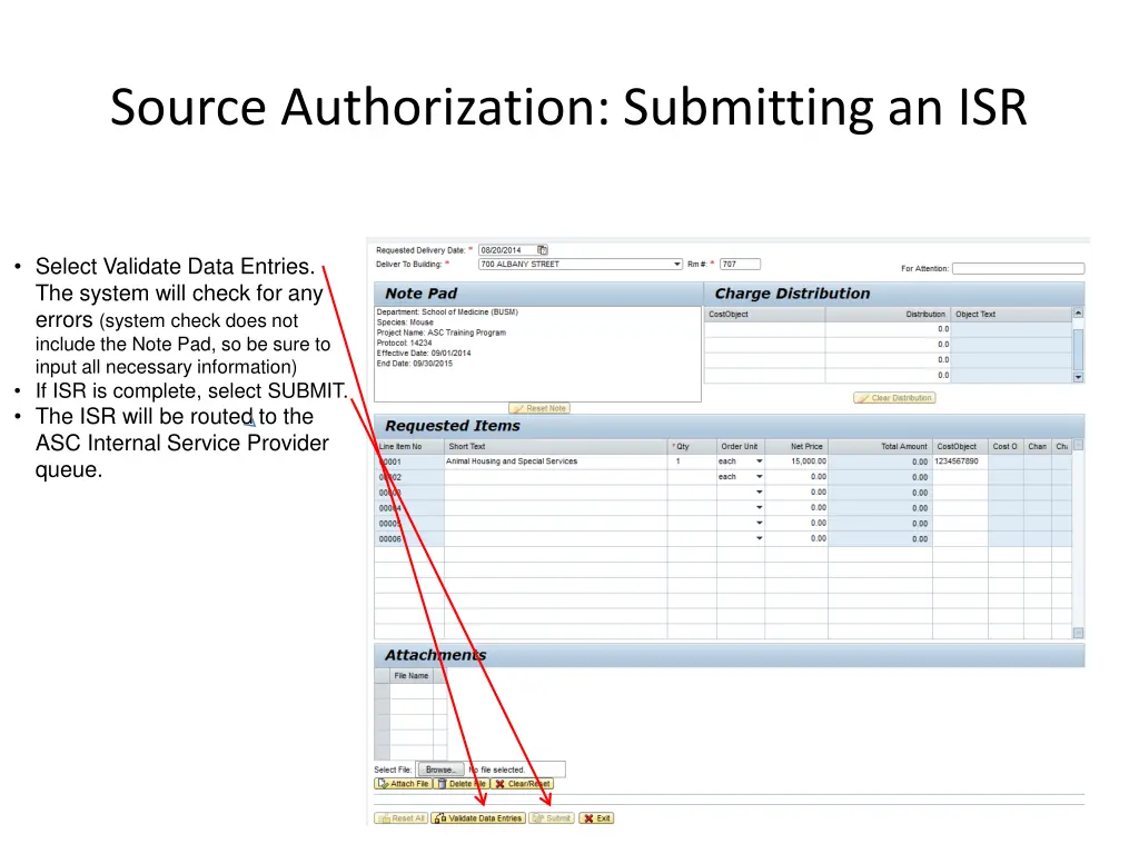 source authorization submitting an isr 4