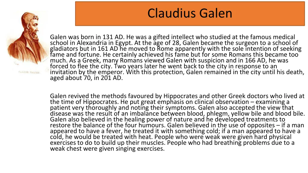 claudius galen