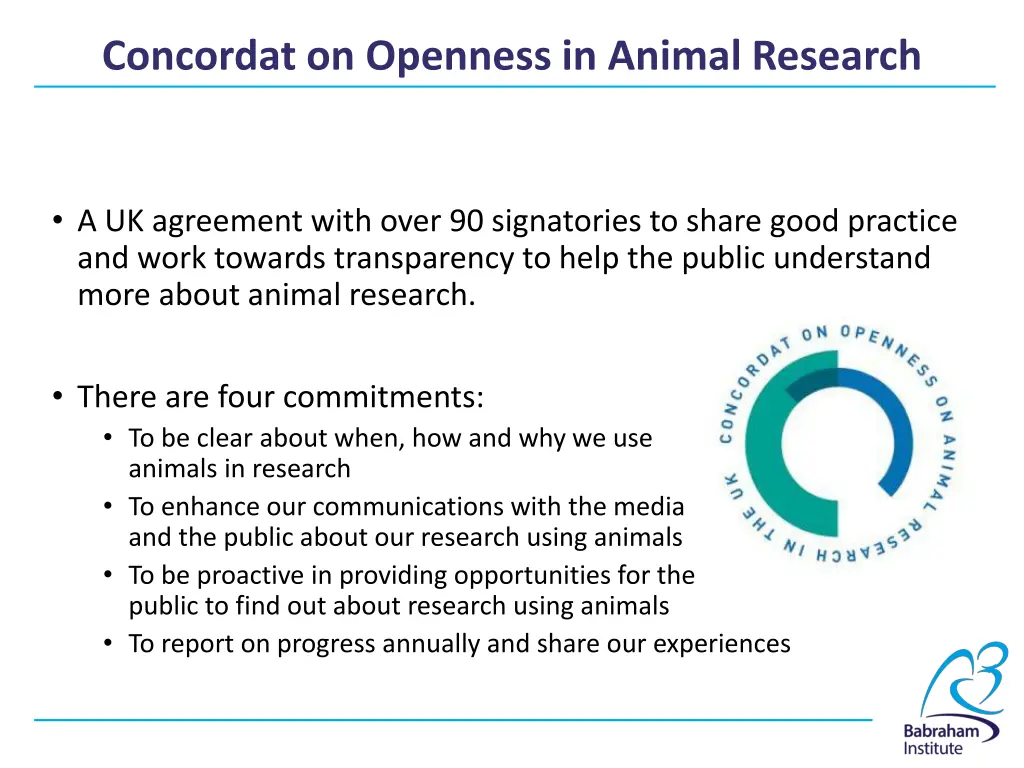 concordat on openness in animal research